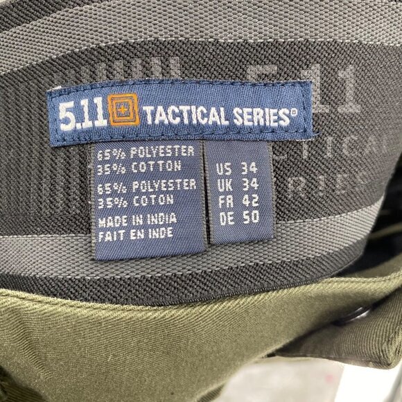 5.11 Tactical Series Olive Pants Men’s Size 34 - Picture 5 of 6